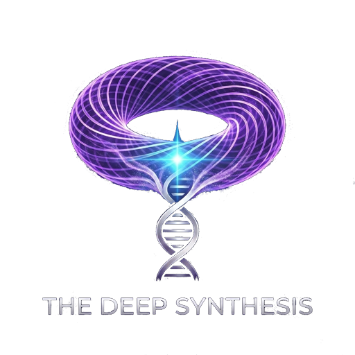The Deep Synthesis — torus and DNA helix logo
